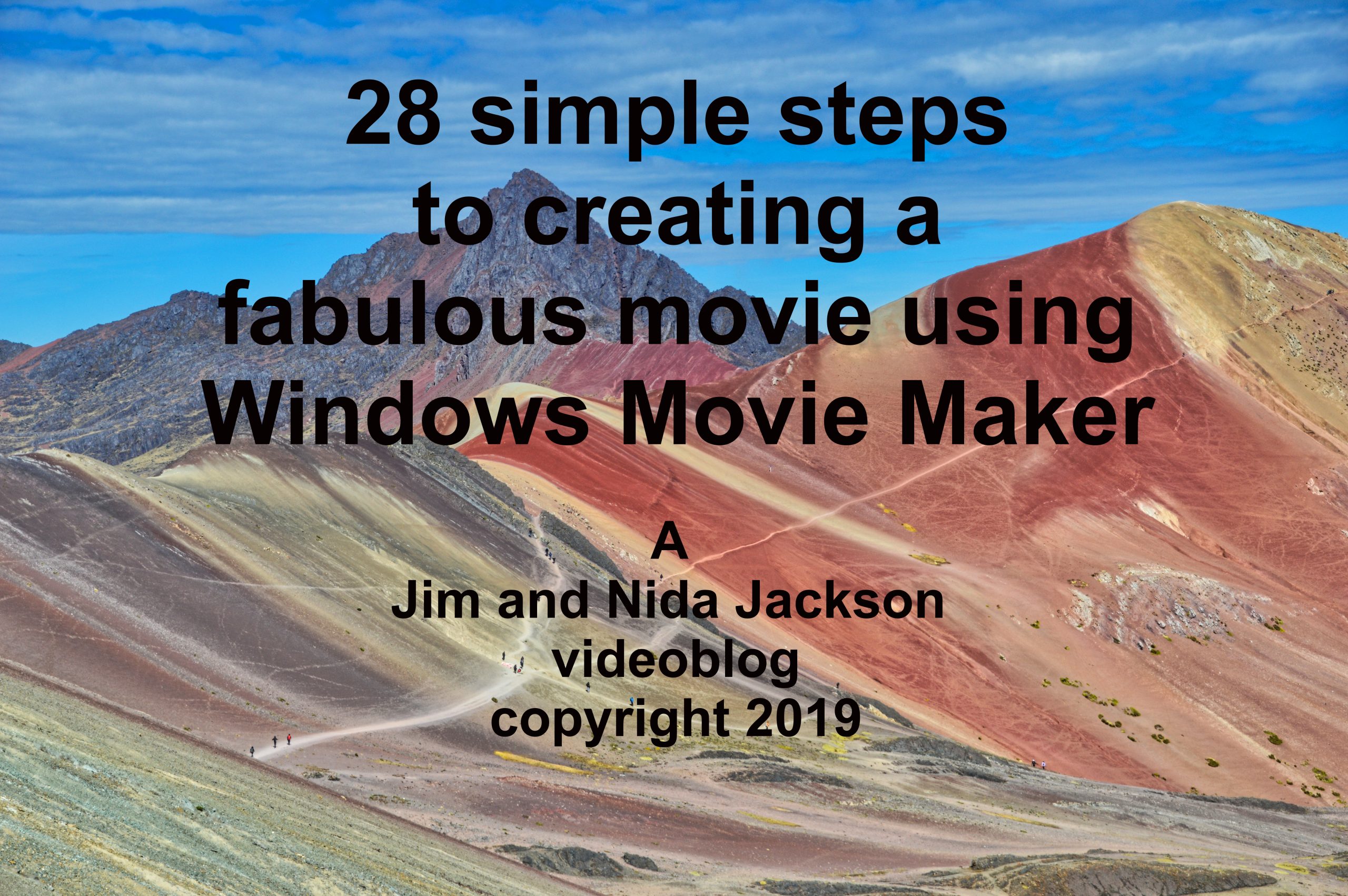 Photo of Title Page for making a Windows movie